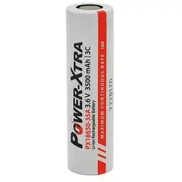 Акумулятор 18650 3500mAh, 3.6V, white Power-Xtra (PX18650-35A / 29752)