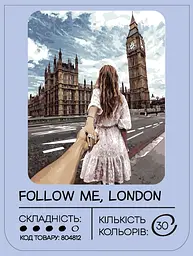 Картина за номерами 99IDEAS "Слідуй за мною, Лондон" 40*50 см, GX22063 - мініатюра 3