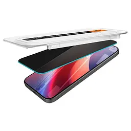 Захисне скло антишпигун Spigen Glass tR EZ Fit HD Privacy 1 Pack Transparency для iPhone 16 Pro Max (AGL07915) - мініатюра 4