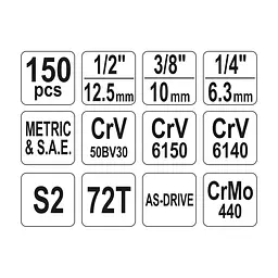 Набір інструментів Yato YT-38811 - мініатюра 6
