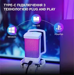 Мікрофон Fifine Q6TW Black/White (Q6TW) - мініатюра 8