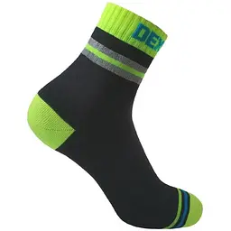 Шкарпетки Dexshell Pro Visibility Cycling Black/Green L (1047-DS648HVYL)