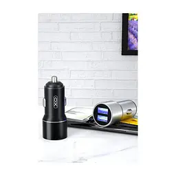 Зарядний пристрій XO TZ09 2.4A/2 USB + cable lightning Black (XO-TZ09L-BK) - мініатюра 3