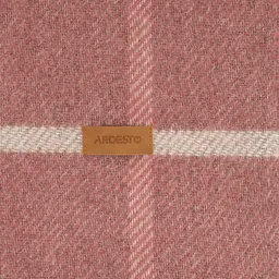 Плед Ardesto Leonardo Alpina 140x200 см 100% вовна рожевий pbe0050498 - мініатюра 8