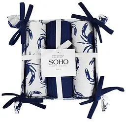 Набір рушників 40x60см Crab 3 шт SOHO pbe0050697