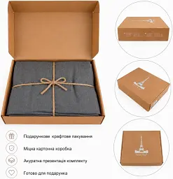 Постільна білизна Love You Варена бавовна темно-сірий євро (ly62038) - мініатюра 5