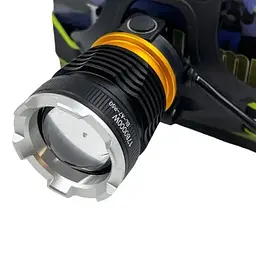 Налобний ліхтар Bailong BL-A7-P50, zoom, microUSB, 2х18650, 3 режими, надпотужний ліхтар налобний - мініатюра 4