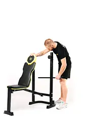 Набір Besport PowerPro 68кг з прямим грифом та лавою WB-003 - мініатюра 18