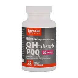Антиоксидант Jarrow Formulas Убіхінол і Пірролохінолінхінон, 30 желатинових капсул (JRW-06027)