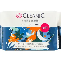 Гігієнічні прокладки Cleanic Soft Night 8 шт. - мініатюра 4