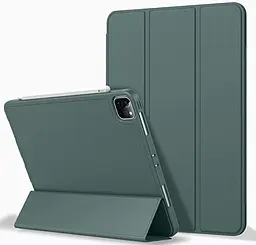 Чохол-книжка CDK для Apple iPad Air 10.9" 4gen 2020 екокожа/силікон Smart Case cлот стилус (011190) green - мініатюра 4
