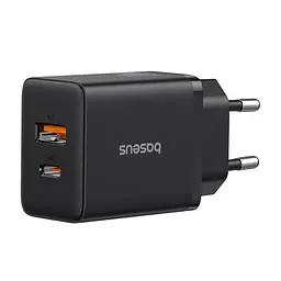 Адаптер мережевий Baseus Cube Fast Charger |1USB/1Type-C, 20W/3A, PD/QC|