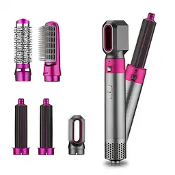 Повітряний мультистайлер Hot Air Styler 5 в 1 для різних типів волосся з насадками для сушіння, випрямлення, надання об'єму - мініатюра 3