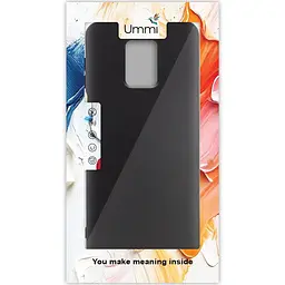 Чохол Silicone Cover Ummi Lakshmi (AA) для Xiaomi Redmi Note 9s / Note 9 Pro / Note 9 Pro Max Чорний / Black - мініатюра 2