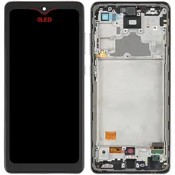 Дисплей Samsung A725 Galaxy A72/A726 чорний, OLED (Small LCD), з рамкою, Awesome Black