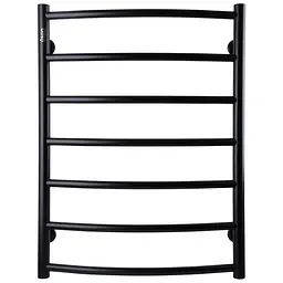Рушникосушарка UNIO LD W 700-500-7 BLK Драбинка Дуга чорна (21614)
