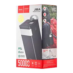 Power Bank Hoco J86A Powermaster 22.5W fully compatible power bank 50000mAh Black - мініатюра 2