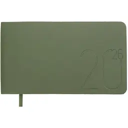 Щотижневик датований Buromax Morandi Style 2026 153 x 87 мм штучна шкіра зелений (BM.2909-04)