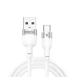 Кабель Brevia USB to Type-C 2,4А 1,2 м, білий box (52120WUCC1)