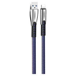 Дата кабель USB 2.0 AM to Lightning 1.0m zinc alloy blue ColorWay (CW-CBUL010-BL) - мініатюра 2