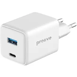 МЗП Proove Pocket GaN 45W (Type-C + USB) white
