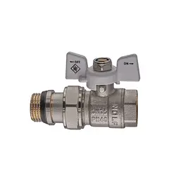 Кран кульовий з американкою Nolf classic 1/2" прямий NFC.963-06 (NF3160) - мініатюра 4