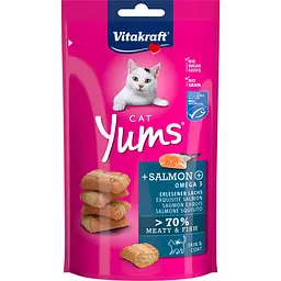 Ласощі для котів Vitakraft Cat Yums з лососем, 40 г