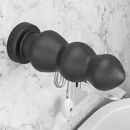 Анальна пробка LoveToy King Sized Vibrating Anal Rigger 20 см (чорний) - мініатюра 11
