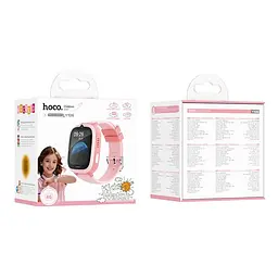 Дитячий смарт годинник Hoco Y106 4G з функцією відеодзвінка рожевий 6942007658713 - мініатюра 3
