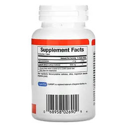 MSM (Сірка) MSM 1,000 mg 90 Tablets Natural Factors vit0006630 - мініатюра 2