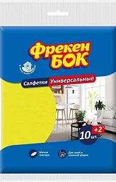 Салфетки универсальные Фрекен Бок, вискоза, 10+2 шт.