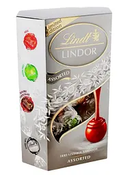 Шоколадные конфеты Lindt Lindor Chocolate Assorted Silver 200г - миниатюра 3