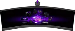 Монітор 27" Lorgar 34MP1 MiniLED Curved UWQHD VA 180Hz (LRG-34MP1W180C-GY) - мініатюра 4