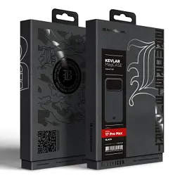 Чохол до мобільного телефона Armorstandart BlackIcon Aramid Twill MagCase Apple iPhone 17 Pro Max Black (ARM90150) - мініатюра 2