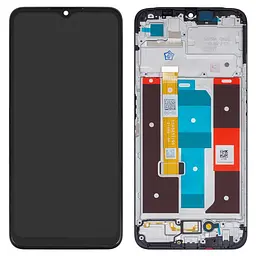 Дисплей для Realme C35, чорний, з рамкою, ., RMX3511