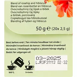 Чай трав'яний Pickwick шипшина-гібіскус 50 г (20 шт. х 2.5 г) - мініатюра 2