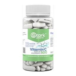 Вітамін C Stark Pharm 500 мг (Stark Sodium Ascorbate) - 100 таблеток, для імунітету