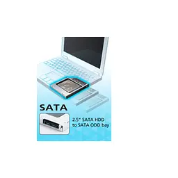 Фрейм-перехідник Maiwo 2,5" HDD/SSD SATA3 Macbook (Pro/Air) 13" 15" 17" (NSTOR-Macbook) - мініатюра 8