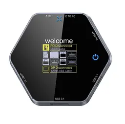 USB-хаб 8 в 1 з дисплеєм, 4K 60 Гц, PD 100 Вт, USB 3.0
