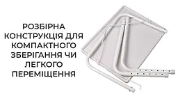 Столик для ноутбука Supretto Table Mate II портативний розкладний (B126) - мініатюра 5