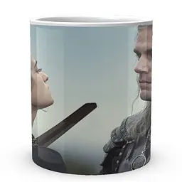 Кухоль GeekLand The Witcher Відьмак Геральт Єніфер TW 002.015 330 мл білий - мініатюра 2