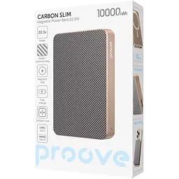 Зовнішній акумулятор Proove Carbon Slim 10000mAh 22.5W Sunflare (PBCS22110050) [158562] - мініатюра 6