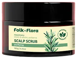 Скраб для шкіри голови Розмарин Folk&Flora 180 г
