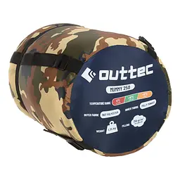 Спальний мішок кокон Outtec Mummy демісезон камуфляж - мініатюра 3