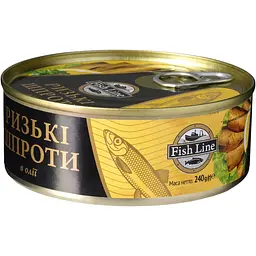 Шпроти Fish Line Ризькі 240 г (615169) - мініатюра 2