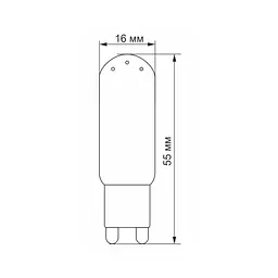 Лампочка Videx G9S 4W G9 4100K (VL-G9S-04224) - мініатюра 3