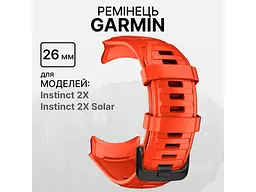 Ремінець Garmin Instinct 2X Replacement Band Flame Red/Asia 010-13295-01 - мініатюра 2