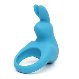 Ерекційне віброкільце Happy Rabbit Rechargeable Cock Ring, 6.7 см (блакитний)