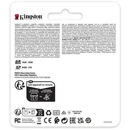 Карта пам'яті Kingston 512GB SDXC class 10 UHS-II U3 Canvas React Plus (SDR2V6/512GB) - мініатюра 4