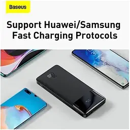 УМБ Baseus Bipow Digital Display Power Bank 10000mAh 20W (PPDML-L02) біла - мініатюра 10